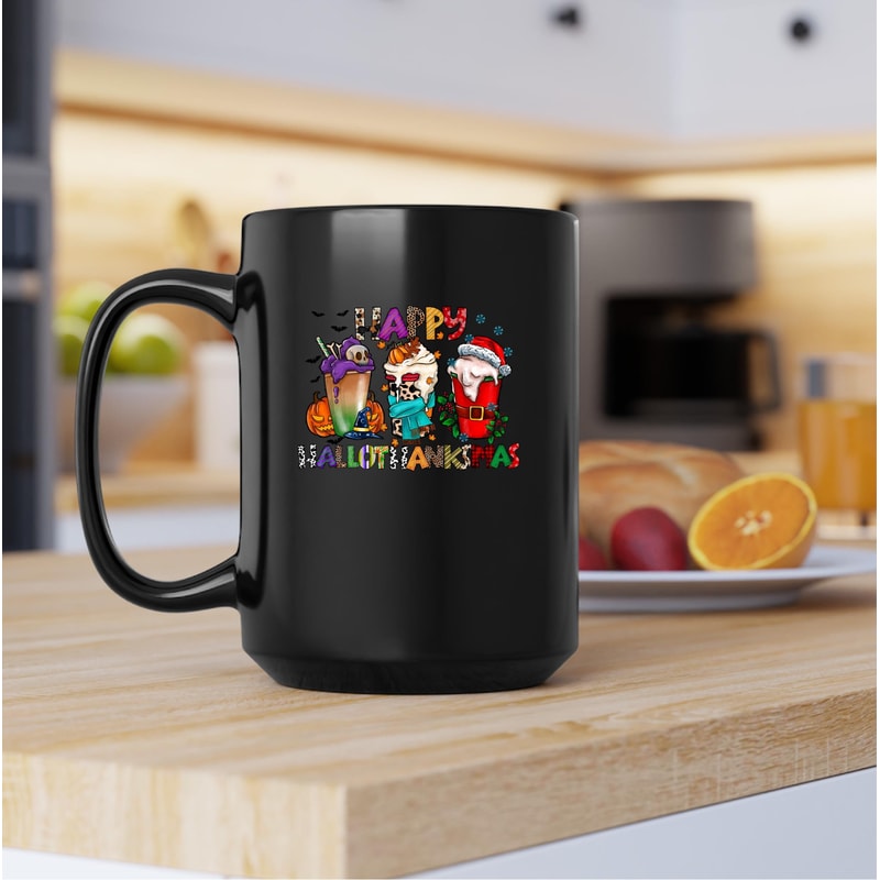 Happy HalloThanksmas Mug, Happy HalloThanksmas Canvas Tote Bag, Happy HalloThanksmas Coffee And Tee Mug, Happy HalloThanksmas, Hallowen - 3.jpg