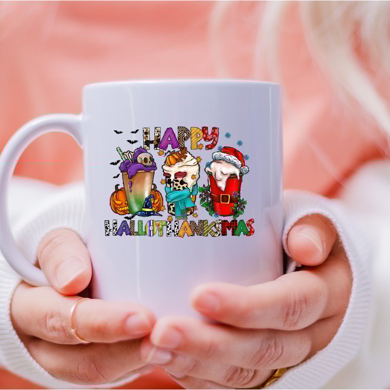 Happy HalloThanksmas Mug, Happy HalloThanksmas Canvas Tote Bag, Happy HalloThanksmas Coffee And Tee Mug, Happy HalloThanksmas, Hallowen - 4.jpg