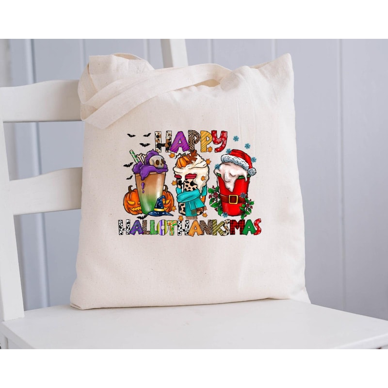 Happy HalloThanksmas Mug, Happy HalloThanksmas Canvas Tote Bag, Happy HalloThanksmas Coffee And Tee Mug, Happy HalloThanksmas, Hallowen - 5.jpg