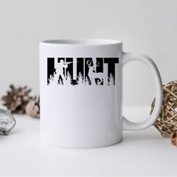 hunt symbol mug, hunting dad coffee and tea gift mug, hunting dad gift, hunt symbol g