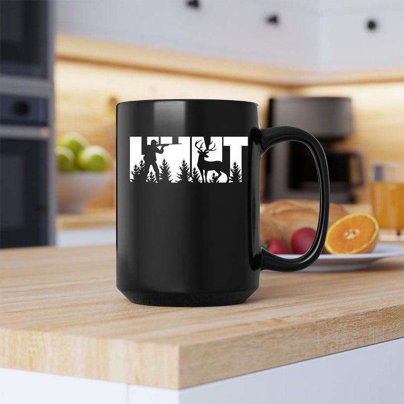 Hunt Symbol Mug, Hunting Dad Coffee and Tea Gift Mug, Hunting Dad Gift, Hunt Symbol Gift Mug, Hunting, Fathers Day - 2.jpg