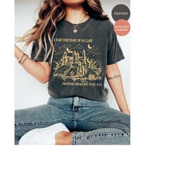 i had the time of my life fighting dragons with you unisex comfort colors shirt, fighting dragons shirt, long live tv ts