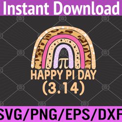 Happy Pi Day Mathematics Math Teacher Leopard  Svg, Eps, Png, Dxf, Digital Download