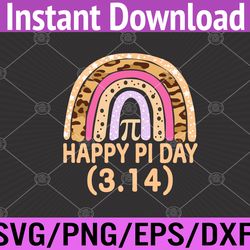 happy pi day mathematics math teacher leopard svg, eps, png, dxf, digital download