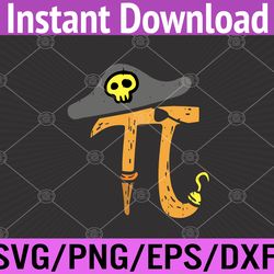funny pi day rate shirt pirate lovers math geek svg, eps, png, dxf, digital download