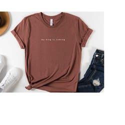 women's christian shirt, jesus is king, cottagecore shirt, christian shirt, pressed flowers shirt, women's jesus bible t