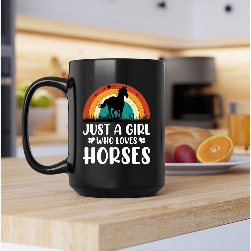 Just A Girl Who Loves Horses Mug, Just A Girl Who Loves Horses Coffee and Tea Gift Mug, Just A Girl Who Loves Horses Gift Mug, Girl, Horses - 4.jpg