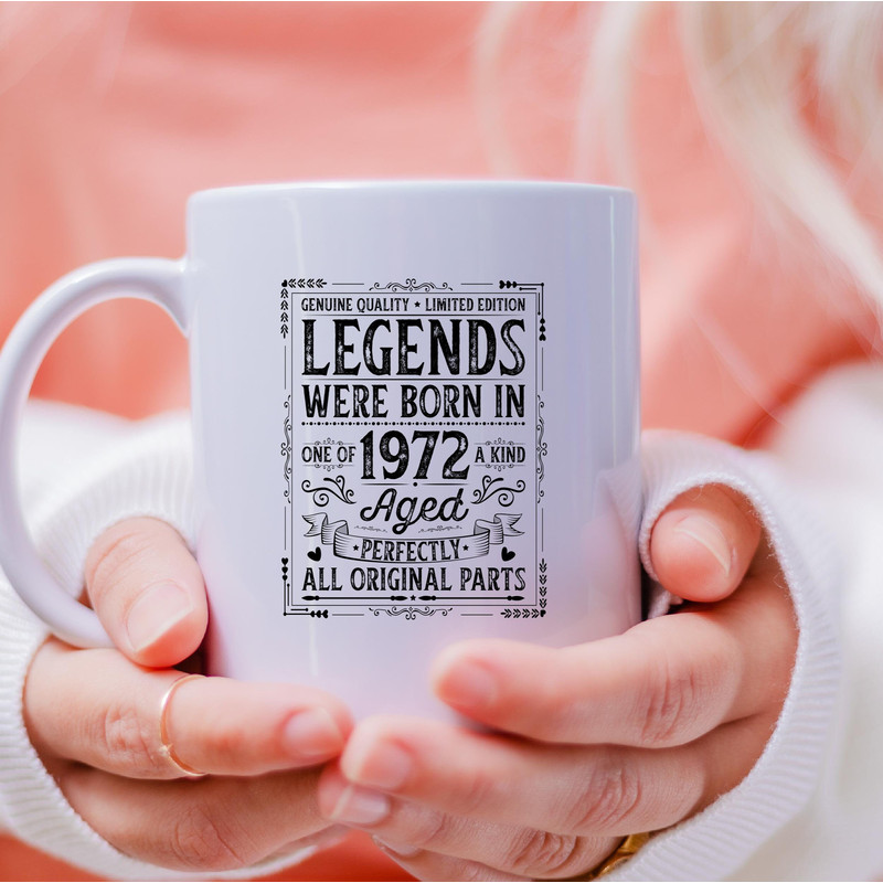Legends Were Born In 1972 Mug, Born In 1972 Canvas Tote Bag, Born In 1972 Coffee and Tea Gift Mug, Born In 1972, Born In 1972 Gift, Vintage - 4.jpg