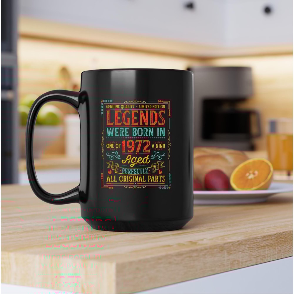 Legends Were Born In 1972 Mug, Born In 1972 Canvas Tote Bag, Born In 1972 Coffee and Tea Gift Mug, Born In 1972, Born In 1972 Gift, Vintage - 3.jpg