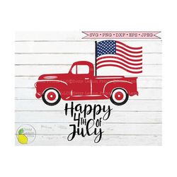 4th of july truck svg summer svg patriotic svg amercian flag svg usa svg farmhouse svg files for cricut downloads silhou