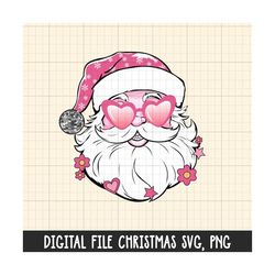 disco santa claus png,svg, pink christmas png, pink santa claus png,file for sublimation