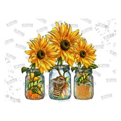 bee honeycomb mason jar png sublimation design, honeycomb design png, bee png, sunflower png, sublimation design,digital