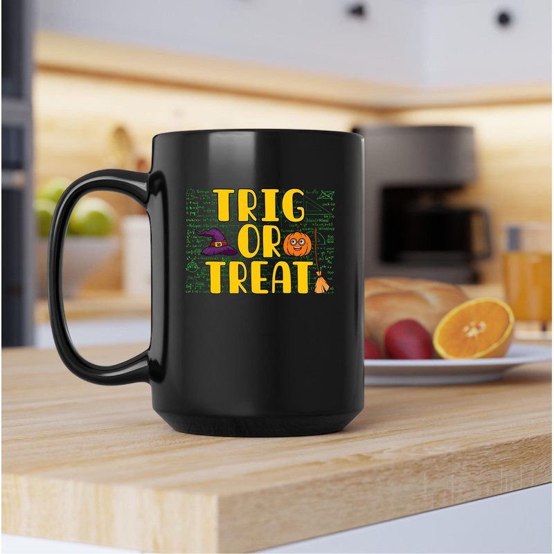 Math Teacher Trig Or Treat Mug, Math Teacher Tricg Or Treat Coffee and Tea Gift Mug, Trick Or Treat Gift, Math Teacher, School, Game - 3.jpg