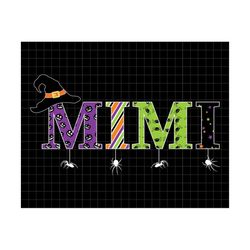 mimi witch spider svg, trick or treat svg, spooky vibes, witch svg, fall svg, svg, sublimation designs downloads