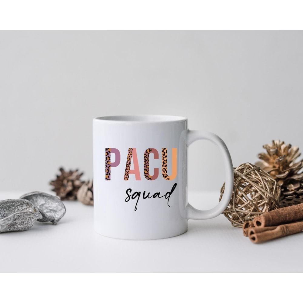PACU Squad Mug, PACU Squad Canvas Tote Bag, Pacu Squad Coffee and Tea Gift Mug, Post Anesthesia Care Unit, Leopard Pacu Squad - 1.jpg