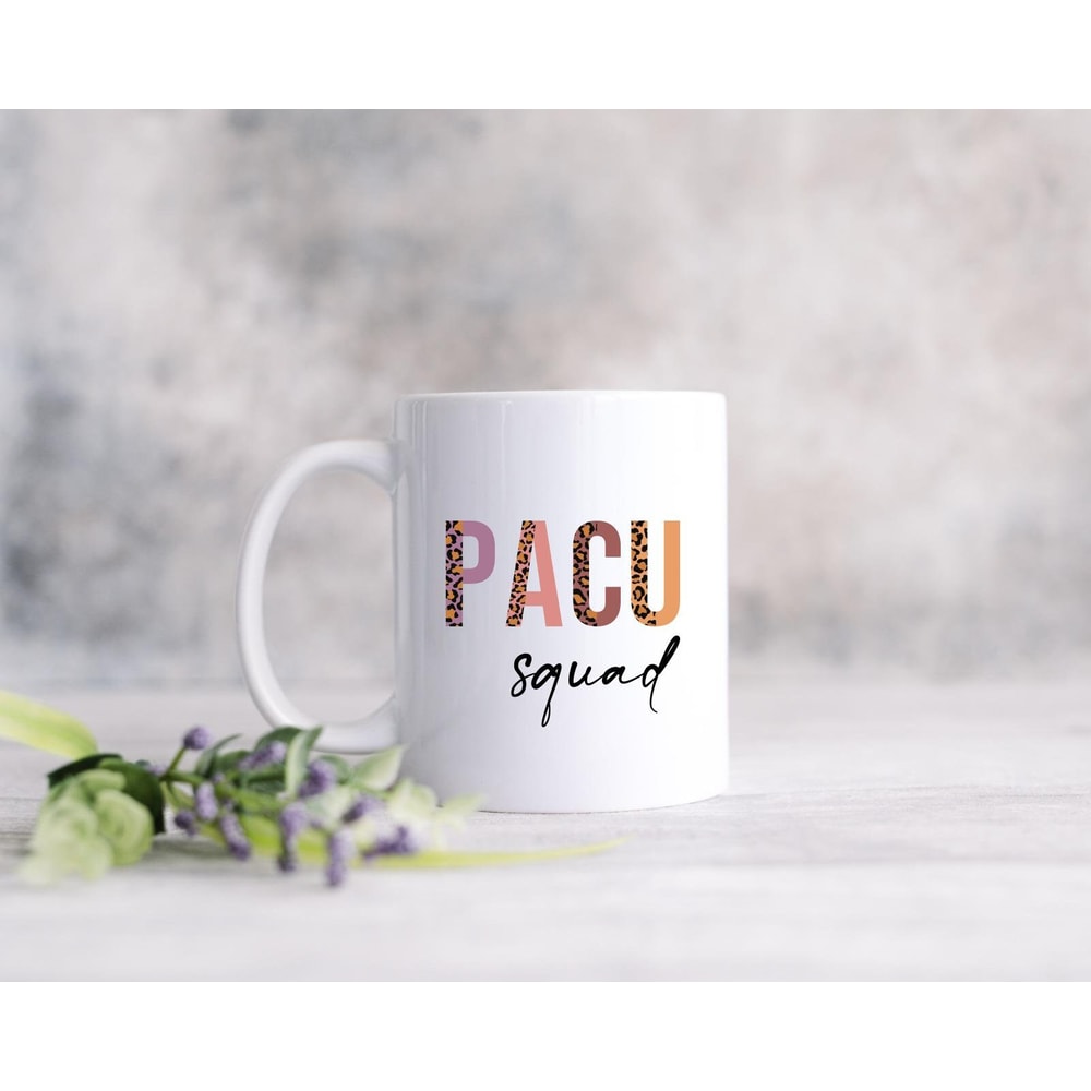 PACU Squad Mug, PACU Squad Canvas Tote Bag, Pacu Squad Coffee and Tea Gift Mug, Post Anesthesia Care Unit, Leopard Pacu Squad - 3.jpg