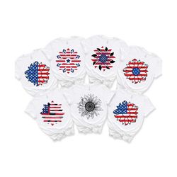 american flag sunflower bundle svg, fourth of july svg, happy independence day svg, american flag svg, fireworks 4th of