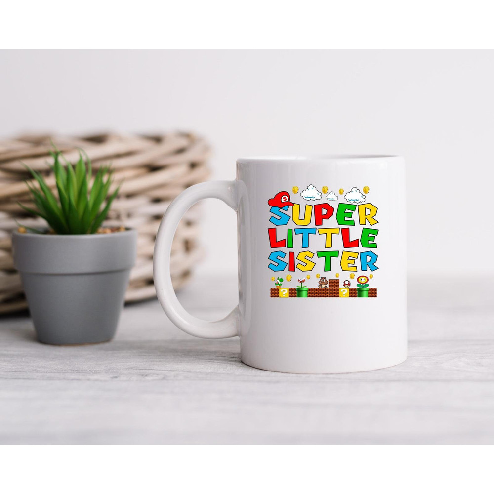 Super Little Sister Mug, Super Little Sister Canvas Tote Bag, Super Little Sister Coffee and Tea Gift Mug, Super Little Sister Gift Mug - 4.jpg
