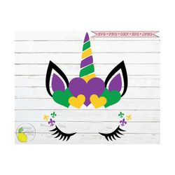 mardi gras unicorn svg fleur de lis svg mardi gras kids fat tuesday new orleans louisiana svg files for cricut downloads