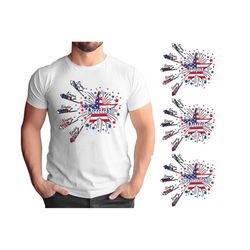 4th of july grandpa png, custom kids name  star firework png, father's day png, patriotic firecrackers png, independence