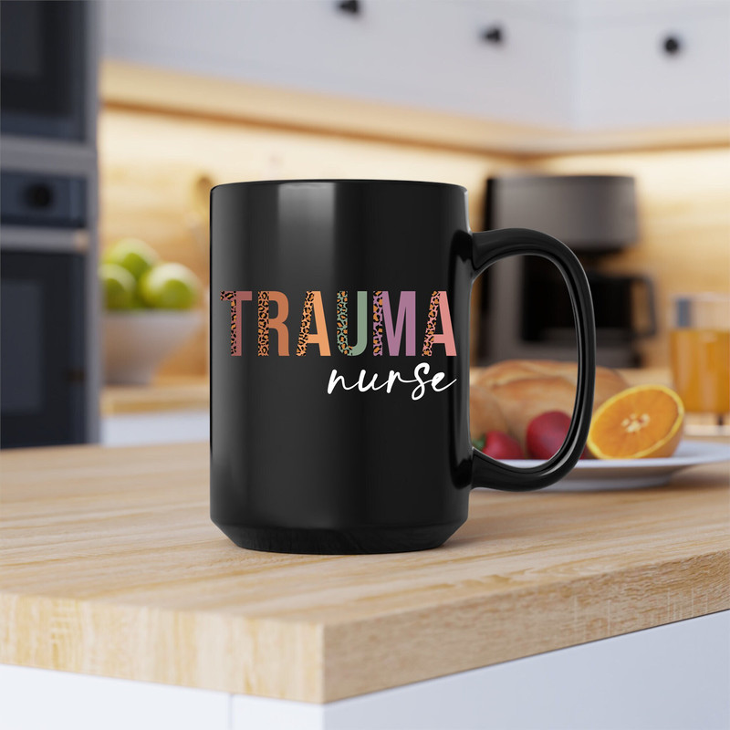 Trauma Nurse Mug, Trauma Nurse Canvas Tote Bag, Trauma Nurse Coffee and Tea Gift Mug, Leopard Trauma Nurse, Trauma Nurse Gift - 1.jpg