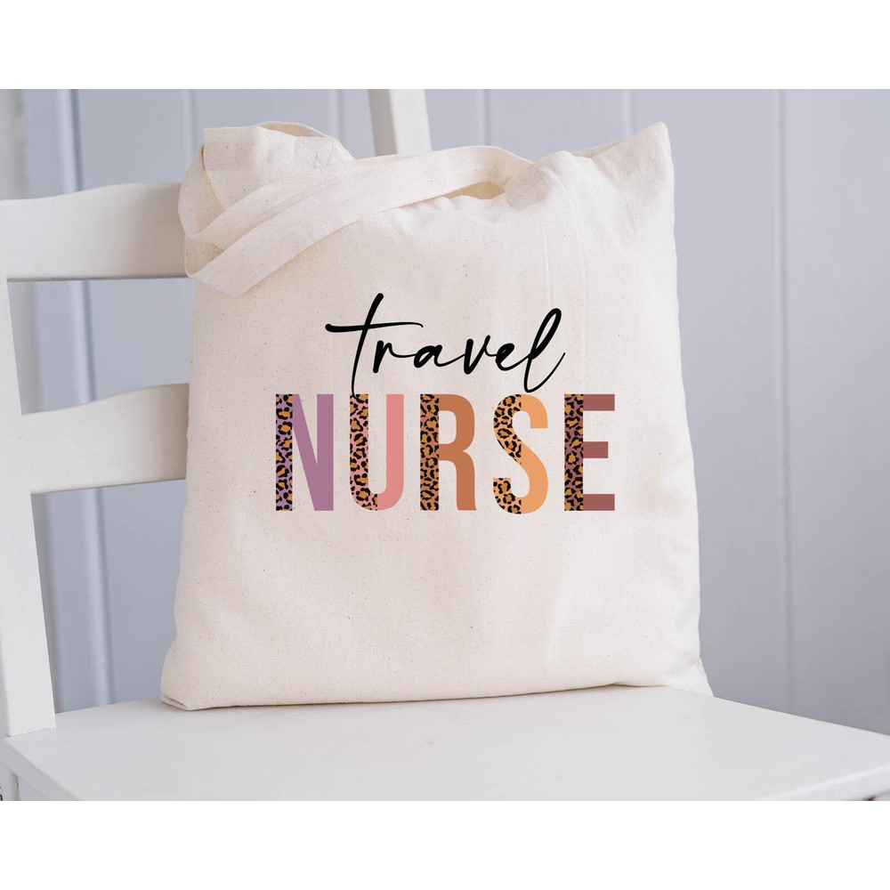 Travel Nurse Mug, Travel Nurse Canvas Tote Bag, Travel Nurse Coffee and Tea Gift Mug, Leopard Travel Nurse, Travel Nurse Gift - 5.jpg
