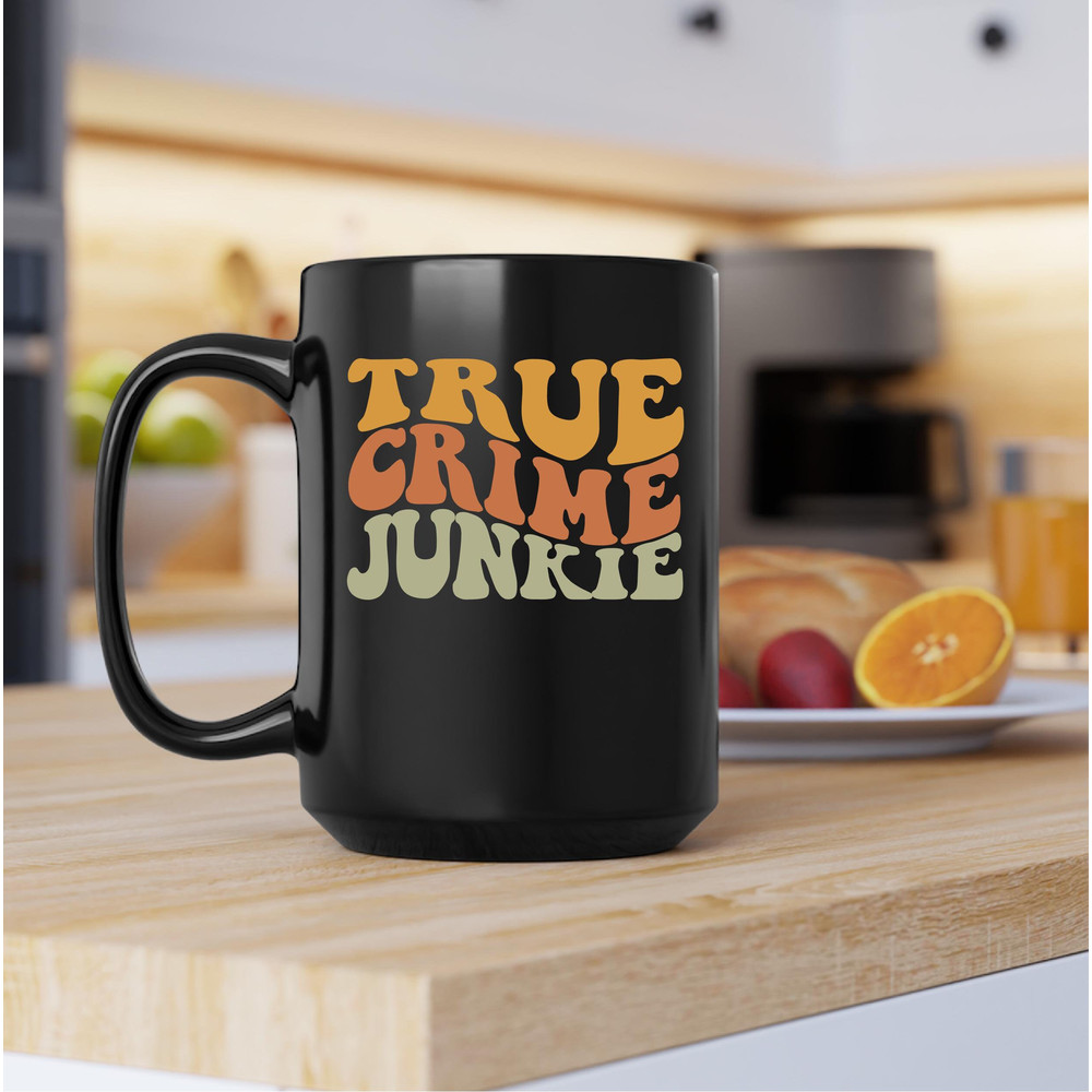 True Crime Junkie Mug, True Crime Junkie Canvas Tote Bag, True Crime Junkie Coffee and Tea Gift Mug, Wavy True Crime Junkie, Crime Junkie - 3.jpg