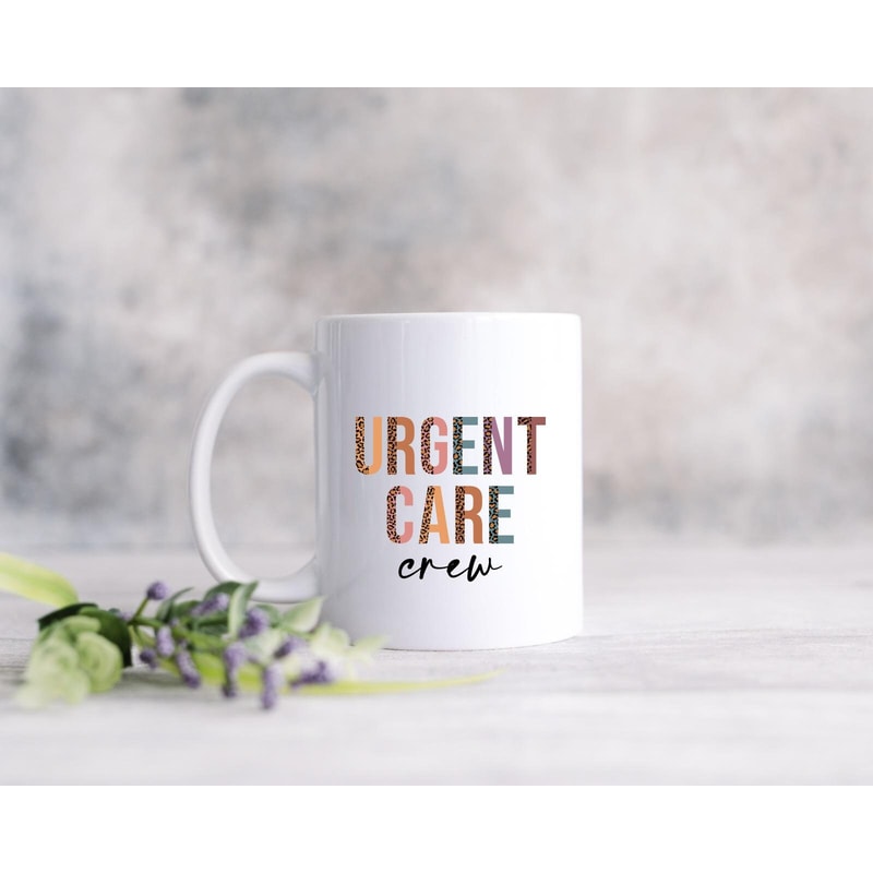 Urgent Care Crew Mug, Urgent Care Crew Canvas Tote Bag, Urgent Care Crew Coffee and Tea Gift Mug, Leopard Urgent Care Crew, Urgent Care Crew - 3.jpg