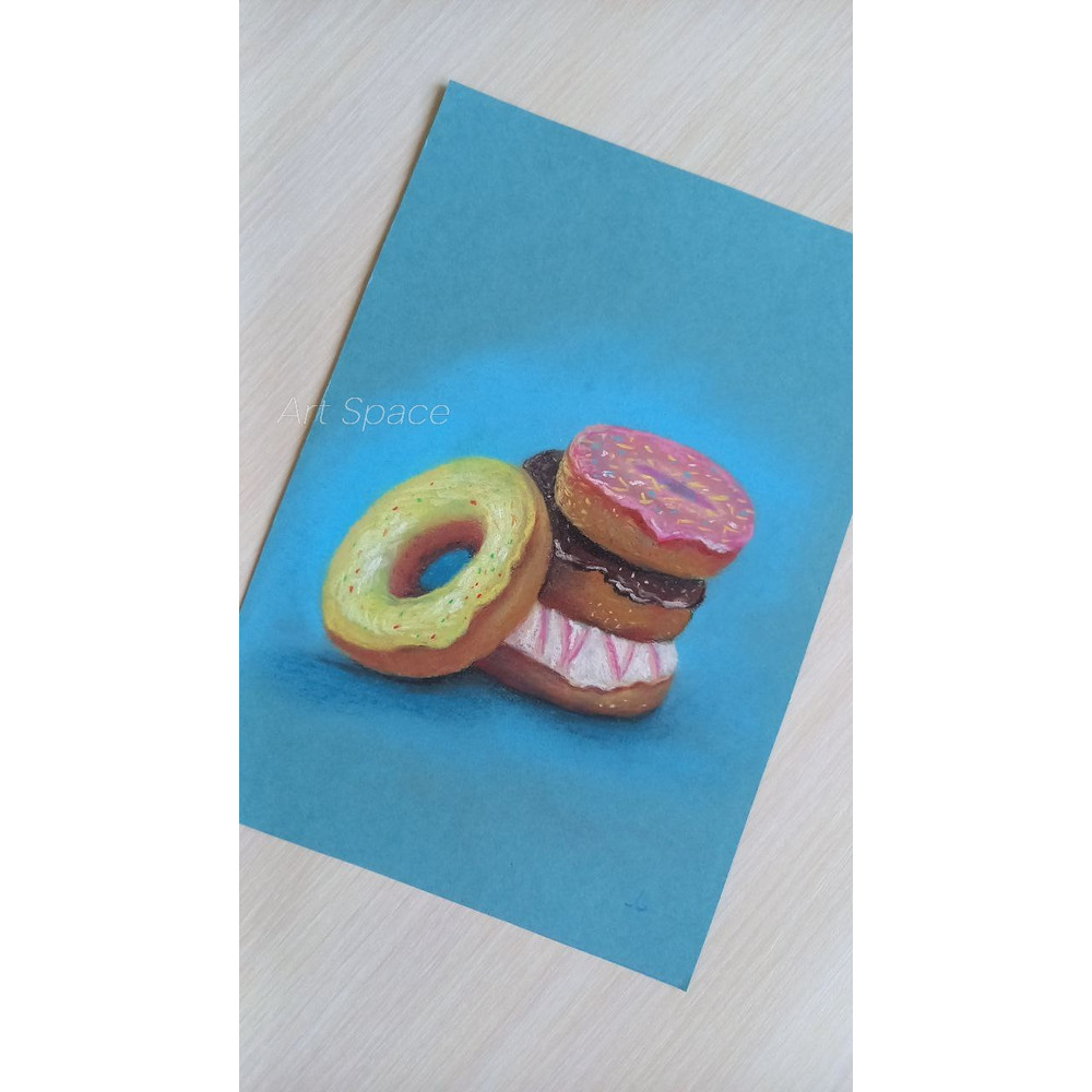 donuts-dessert-food-pastel painting-bright food-sweetness-handmade painting-blue painting-2.jpg
