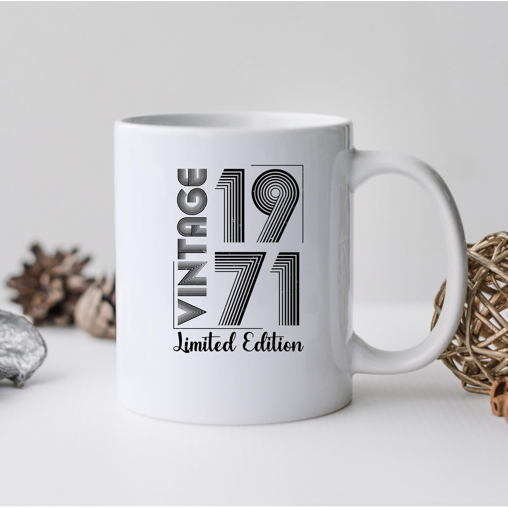 Vintage 1971 Limited Edition Mug, Vintage 1971 Limited Edition Coffee and Tea Gift Mug, Vintage 1971 Limited Edition Gift, Vintage 1971 - 1.jpg