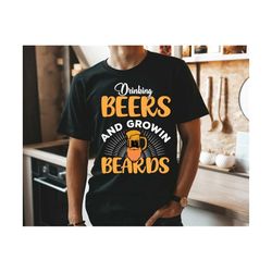 drinking beer and growin beards svg, beer svg, funny beer quote svg, beer shirt design svg, beer drink svg, drinking svg