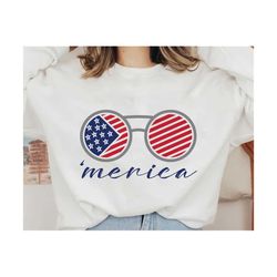 merica sunglasses svg, american flag svg, 4th of july svg, patriotic svg, independence day svg, american aviators svg