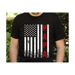 papa america flag svg, fathers day svg, american flag svg, happy fathers day svg, best dad gift, proud dad gift for him