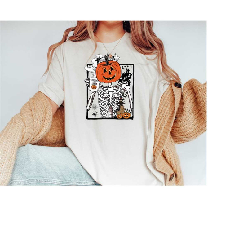 MR-2102023155549-halloween-coffee-t-shirt-skeleton-pumpkin-shirt-womens-fall-image-1.jpg