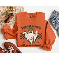 i ghost people all year around sweatshirt, halloween sweatshirt, halloween party shirt, halloween costumes, spooky vibes