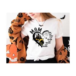 Personalized Mom Png, Halloween Png, Custom Heart Grandkid Name Png, Mother Png, Custom Halloween, Mama Shirt Png, Gift