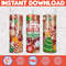 Christmas Tumbler Sublimation Designs, 20oz Skinny Tumbler Wrap, Cartoon Funny Christmas Design Tumbler PNG (6).jpg