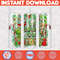 Christmas Tumbler Sublimation Designs, 20oz Skinny Tumbler Wrap, Cartoon Funny Christmas Design Tumbler PNG (8).jpg