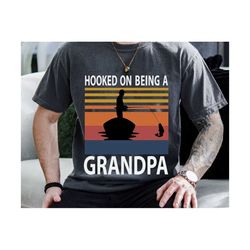Hooked On Being Grandpa Svg, Fathers Day Svg, Fishing Grandpa Svg, Being Grandpa Svg, Fishing Papa Svg, Fishing Svg