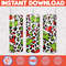Christmas Tumbler Sublimation Designs, 20oz Skinny Tumbler Wrap, Cartoon Funny Christmas Design Tumbler PNG (16).jpg