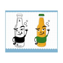 cartoon beer svg, beer svg, drinking svg, funny beer svg, international beer day svg, beer love gift