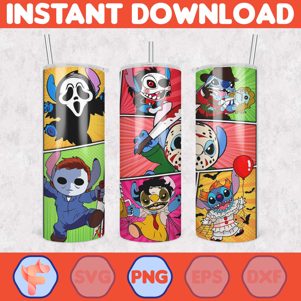 Christmas Tumbler Sublimation Designs, 20oz Skinny Tumbler Wrap, Cartoon Funny Christmas Design Tumbler PNG (24).jpg