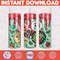 Christmas Tumbler Sublimation Designs, 20oz Skinny Tumbler Wrap, Cartoon Funny Christmas Design Tumbler PNG (42).jpg