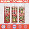Christmas Tumbler Sublimation Designs, 20oz Skinny Tumbler Wrap, Cartoon Funny Christmas Design Tumbler PNG (43).jpg