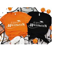 Personalized Happy Halloween Tee, Halloween Gift, Happy Halloween Shirt , Comfort Colors T-Shirt, Halloween Party Shirt,