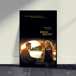 before sunset movie poster, wall art, room decor, home decor, art poster for gift, living room decor