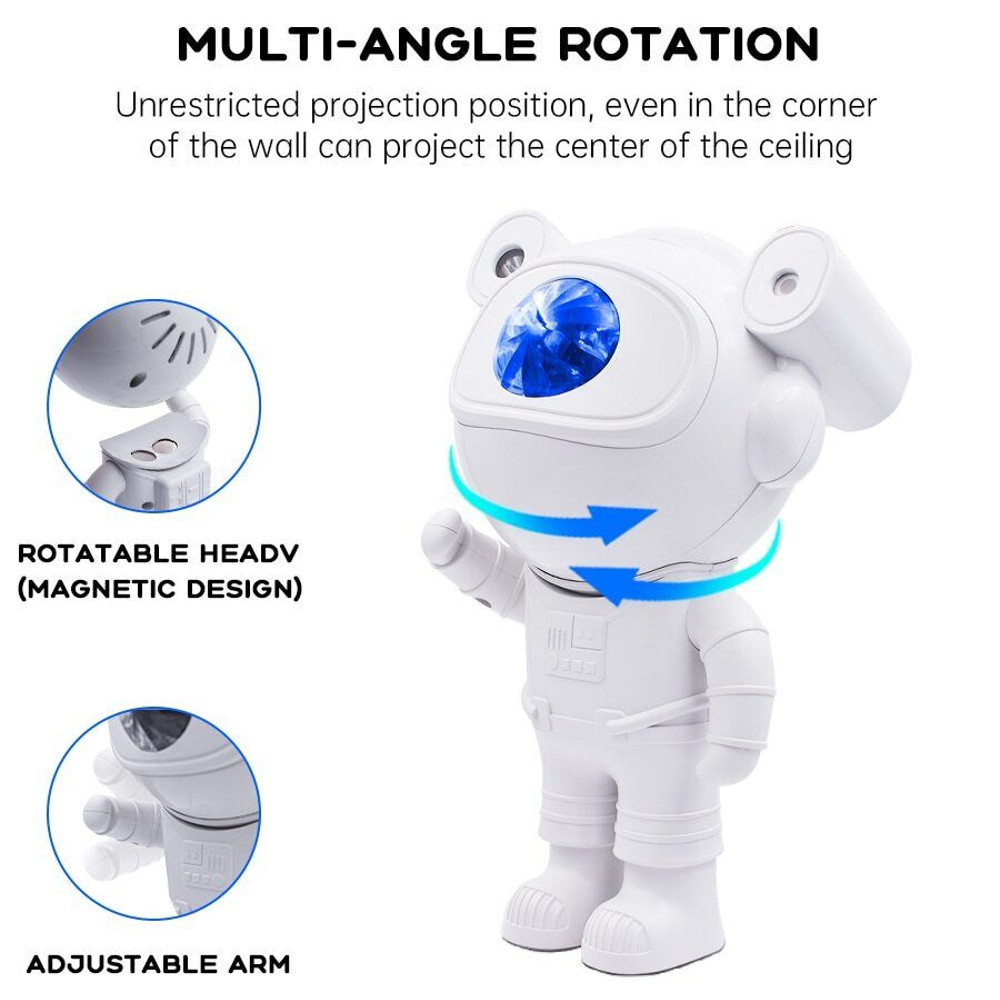 Astronaut Star Projector Night Light Remote 5