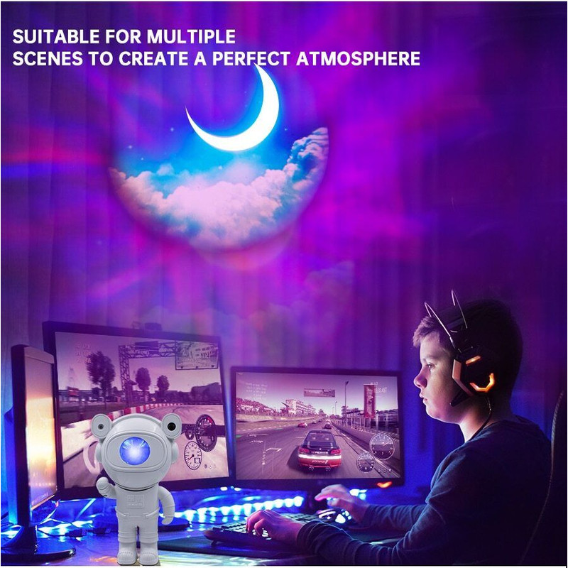Astronaut Star Projector Night Light Remote 2