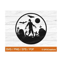 zombie svg, halloween zombie svg, halloween graveyard svg, spooky graveyard cemetery png, zombie hand, graveyard silhoue