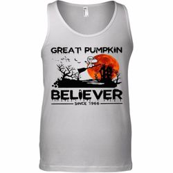 halloween snoopy great pumpkin believer since 1966 sunset tank top